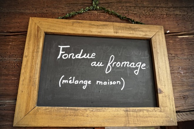 fondue au fromage suisse
